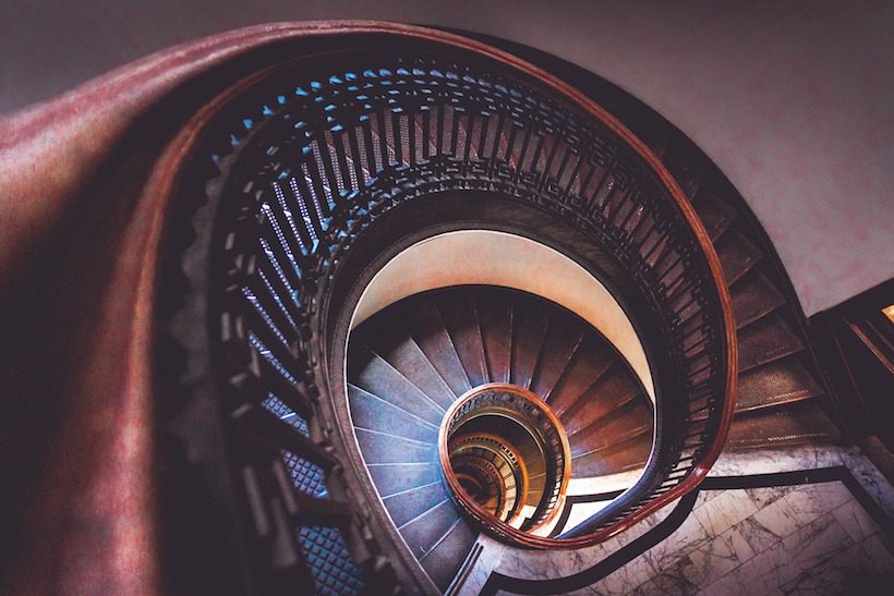 A spiral stairwell. For the spring equinox.