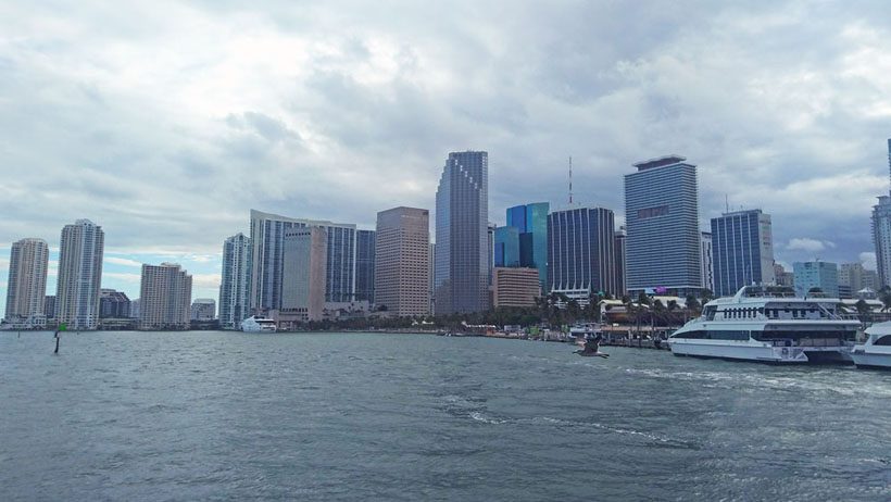Miami skyline.