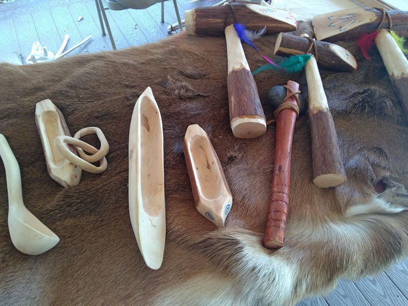 Children's toy carved from wood.