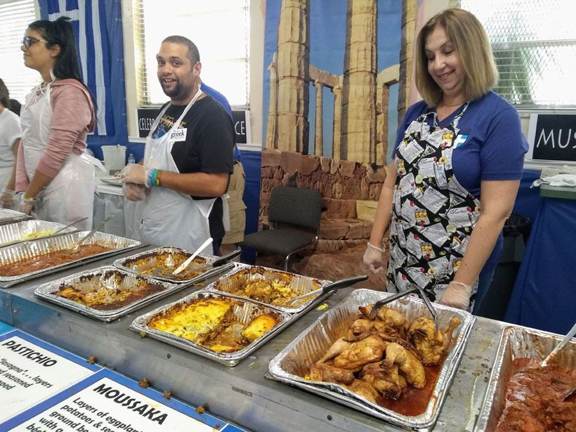 Greek food at the Greek festival.