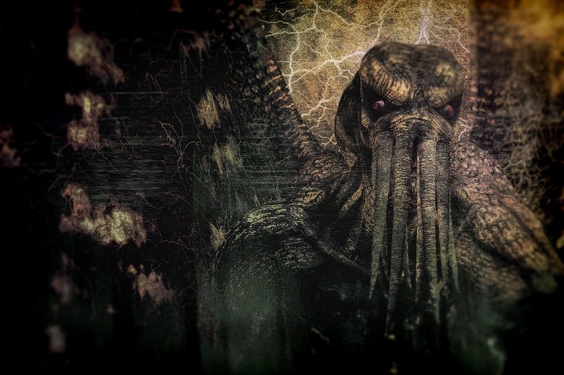 A rendering of the fictional Lovecraft entity Cthulhu.