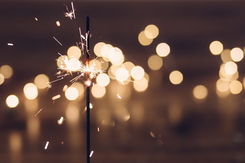 New Year's sparkler.