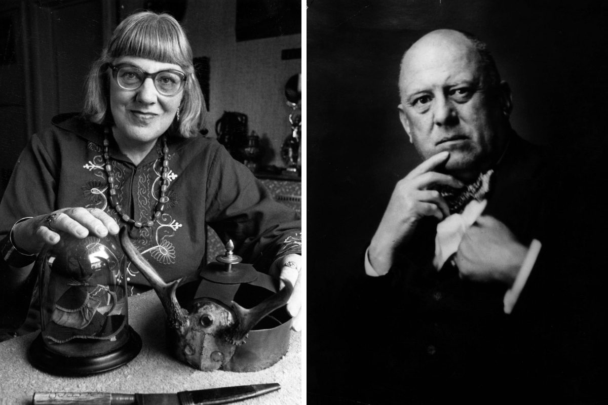 Portraits of Doreen Valiente and Aleister Crowley