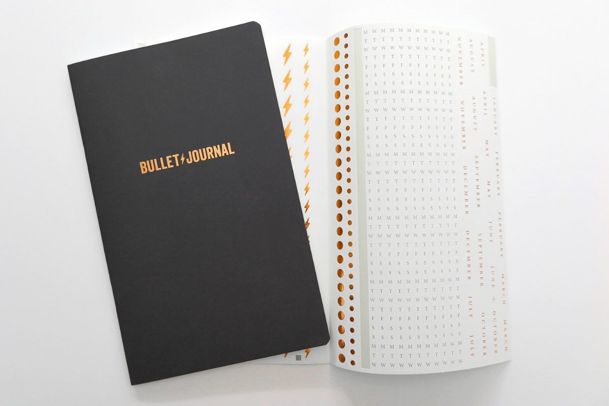 Bullet Journal booklet and stickers.