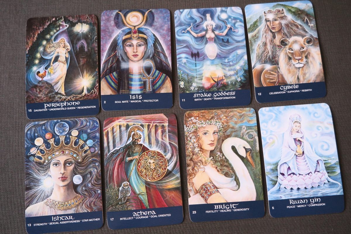 Goddesses of the New Light cards.