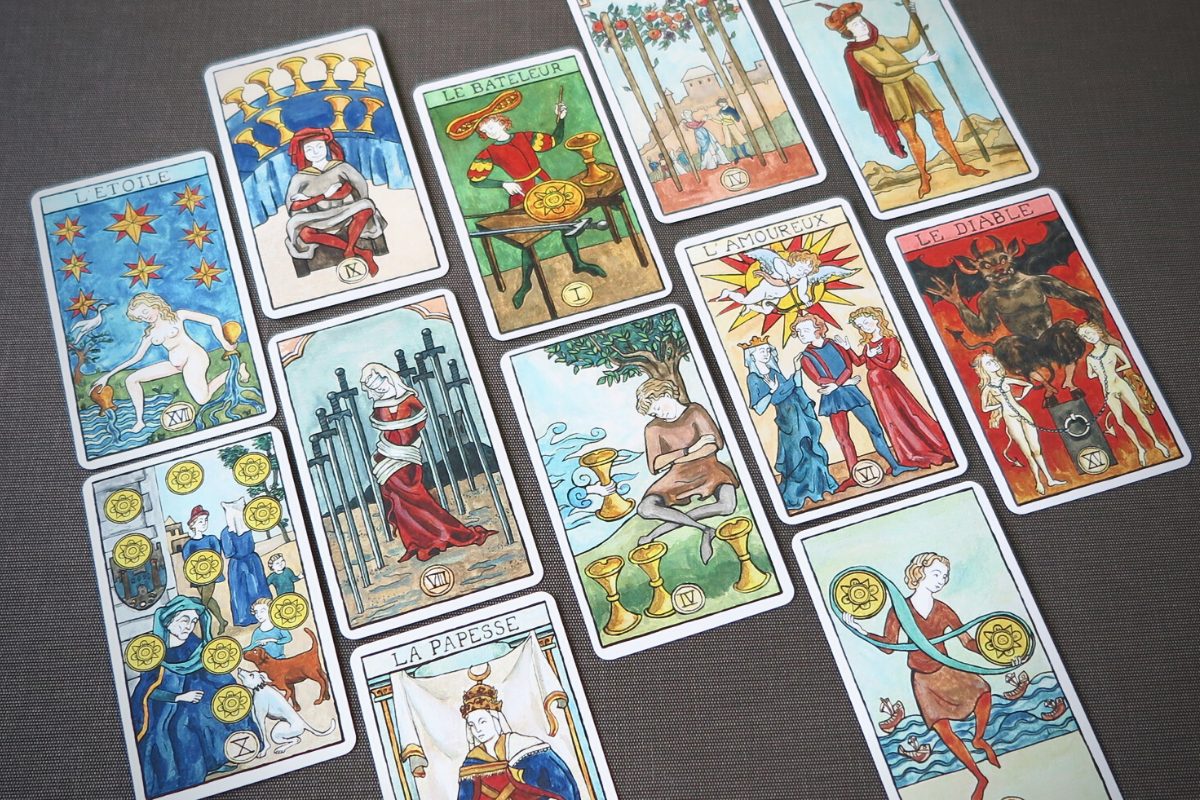 Le Tarot de Marseille-Waite cards.
