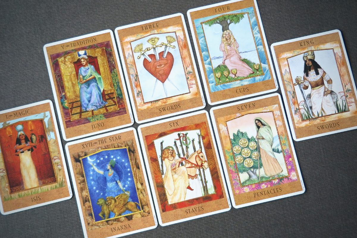 The Goddess Tarot cards.