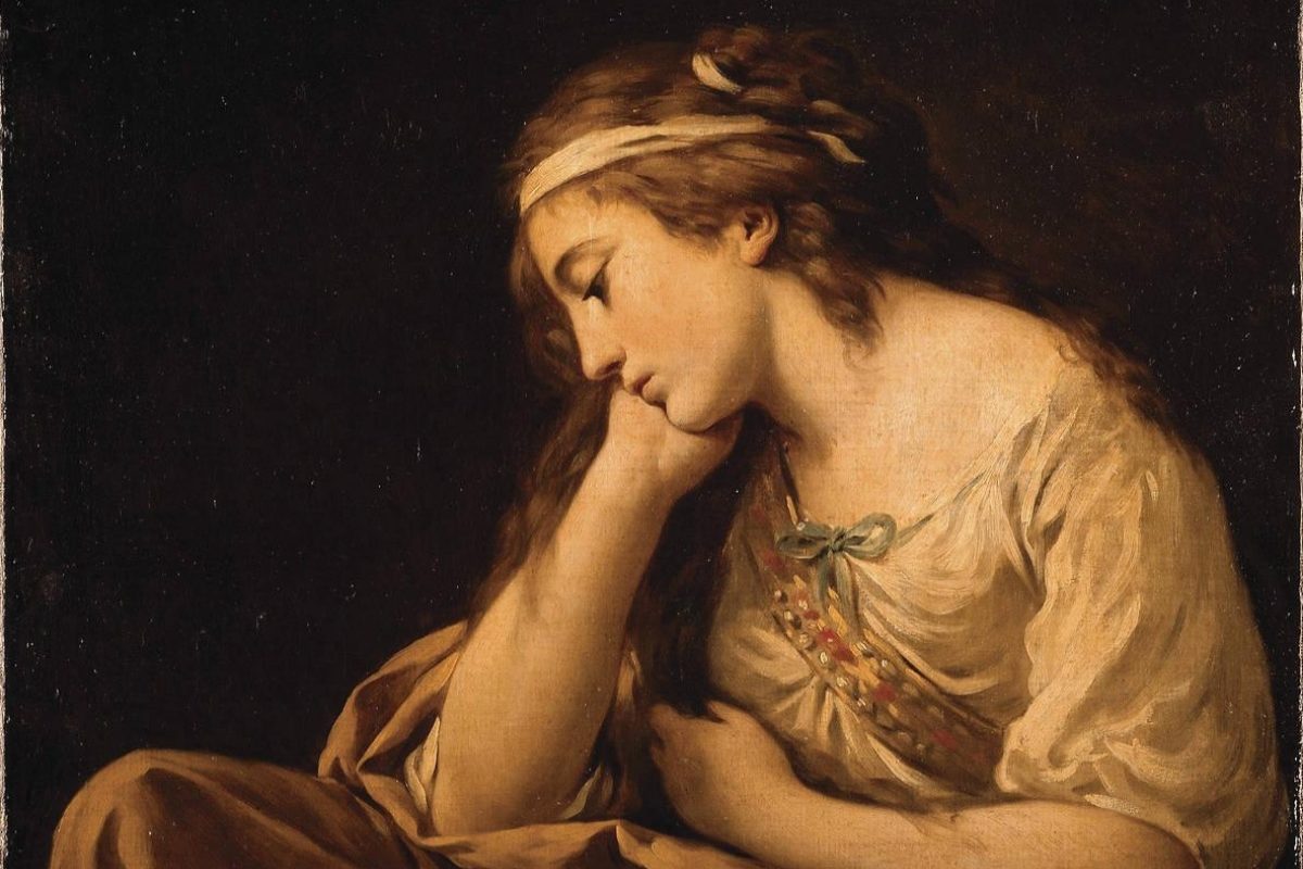 La Mélancolie by Louis-Jean-François Lagrenée