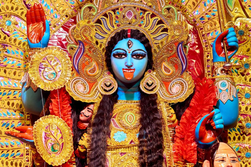 Figure of Hindu goddess Kali.