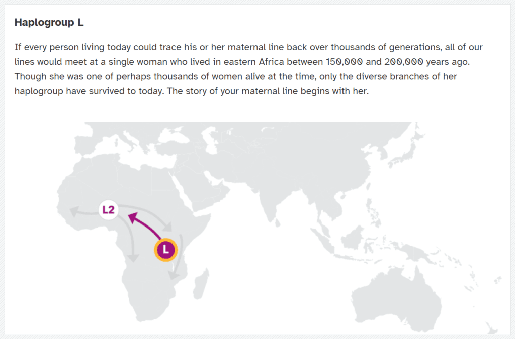 23andMe Haplogroup L