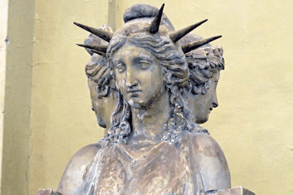 The Hecate Chiaramonti, a Roman sculpture of triple-bodied Hecate.