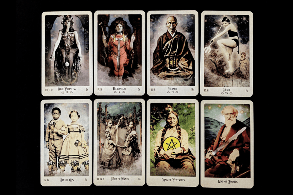 The Relative Tarot cards.