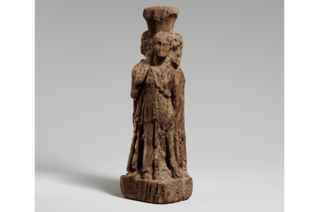 Wood statuette of Hekate.