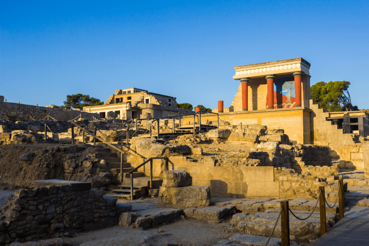 Knossos Palace in Crete.