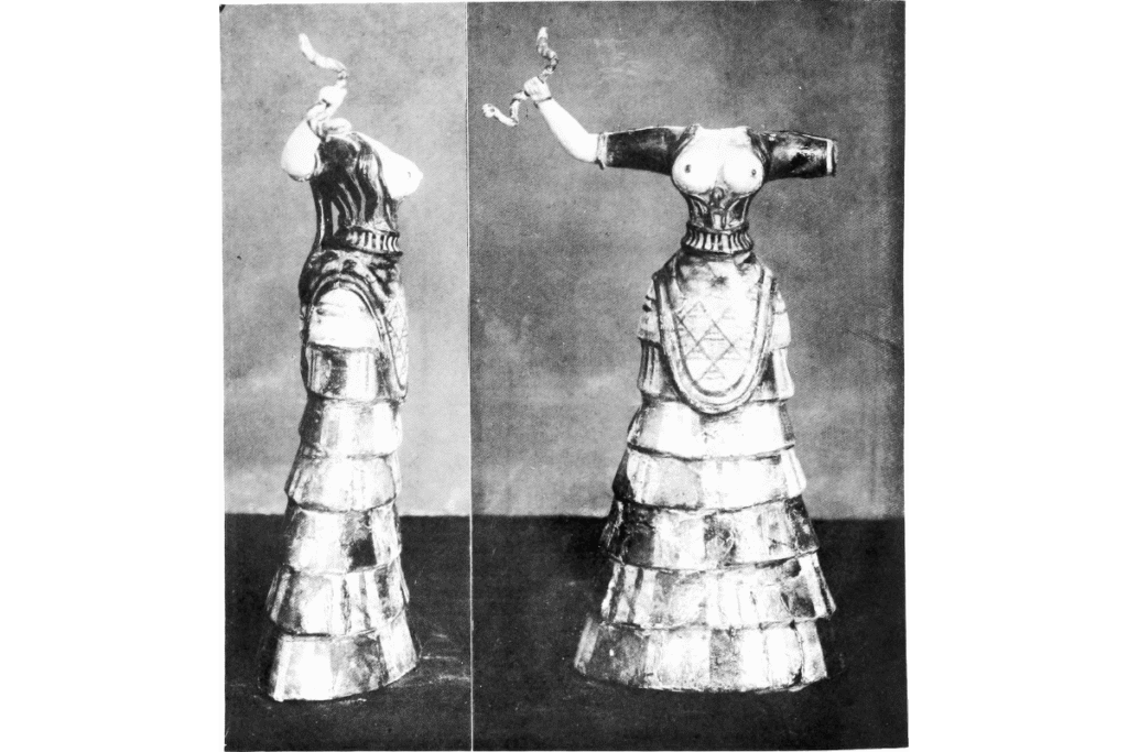 Younger Minoan Snake Goddess before restoration