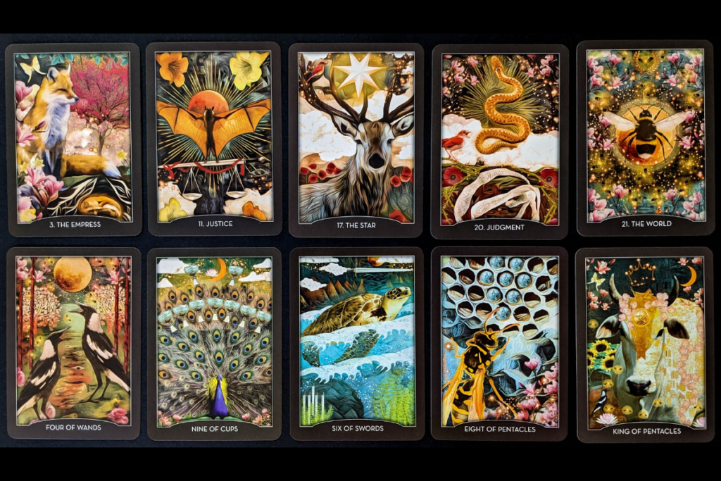 Guardian of the Night Tarot cards.