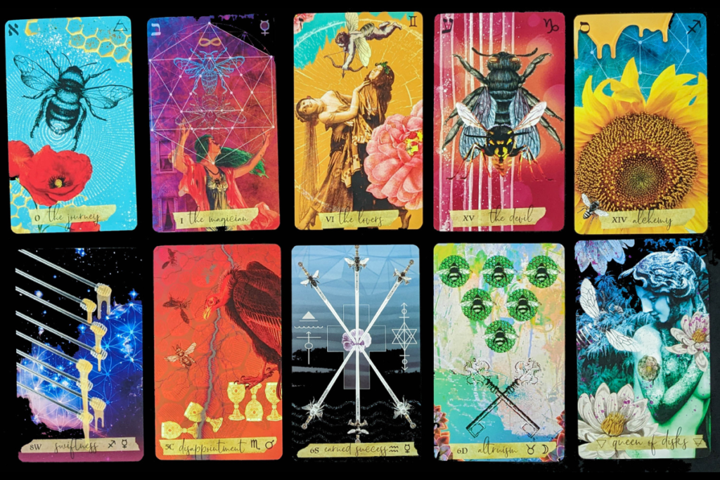 Journey of the Sacred Bee Tarot cards.