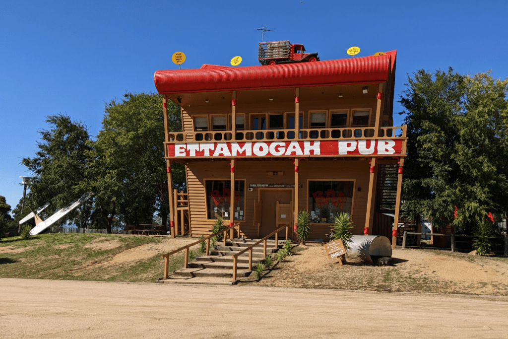 The exterior of the Ettamogah Pub in Albury, NSW.