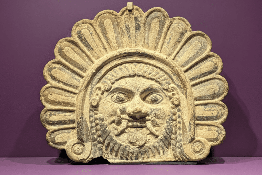 Antefix of Medusa. Capua, Campania, Italy, about 500 BCE.