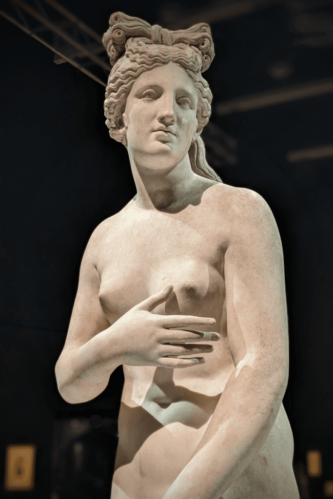 Statue of Venus, marble, Rome, 100-150 CE.