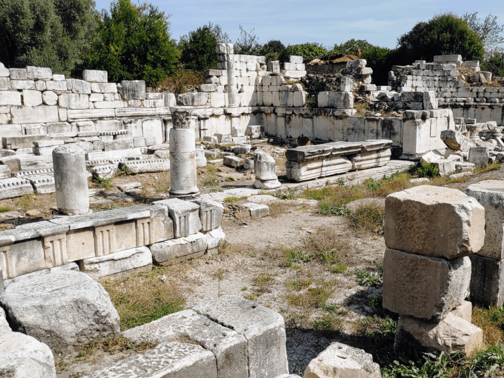 The remains of an ancient gymnasuim.
