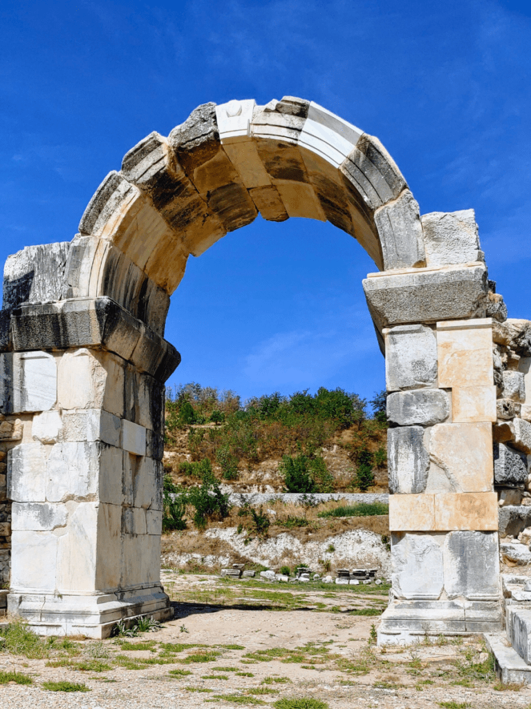 An ancient arch.