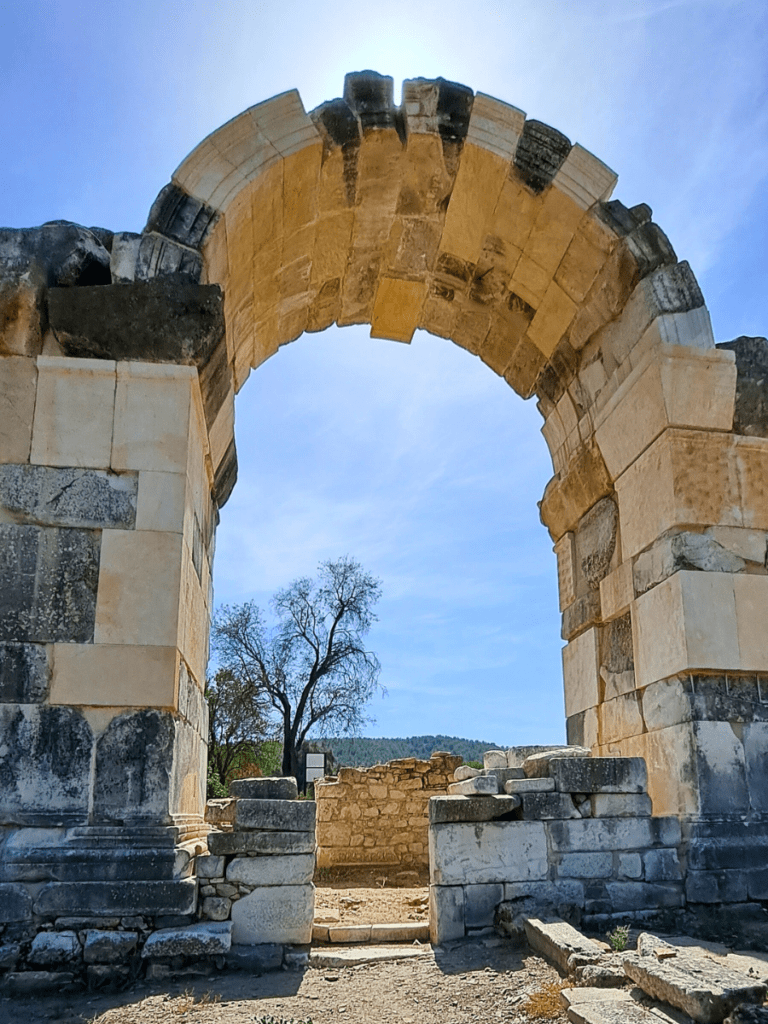 An ancient arch.