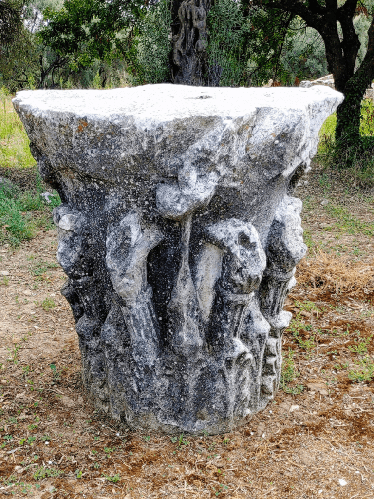 A Corinthian capital from the Temple of Hekate at Lagina.