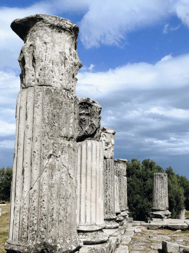 Columns from the Temple of Hekate at Lagina.