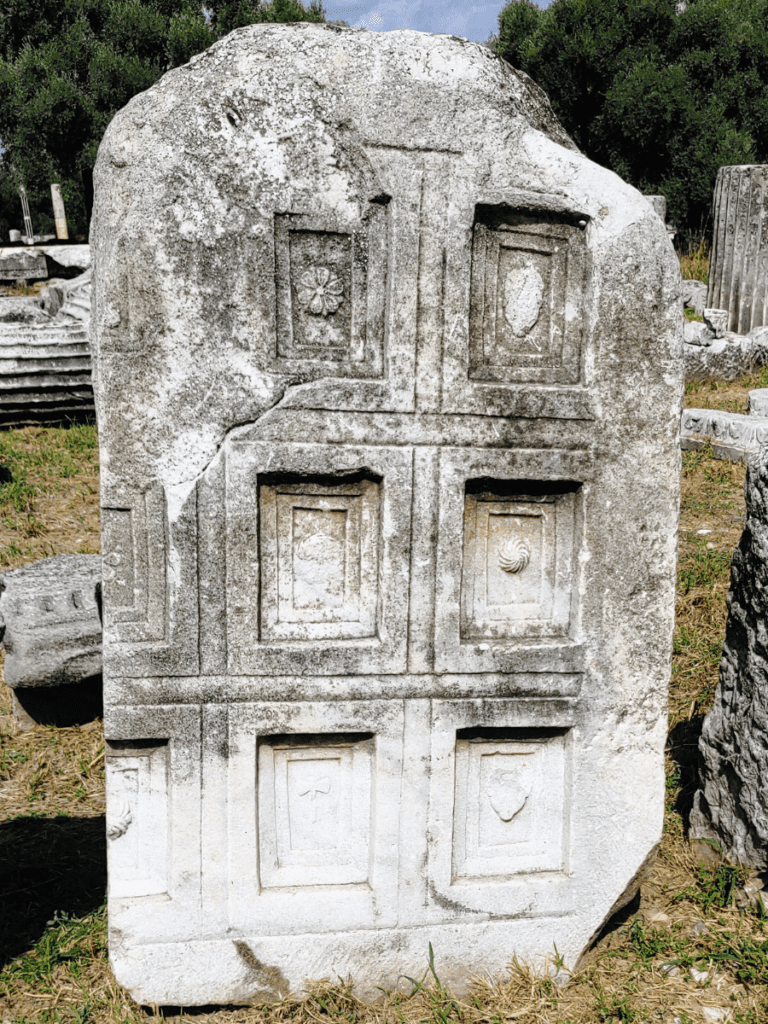 Coffers at the Temple of Hekate at Lagina.
