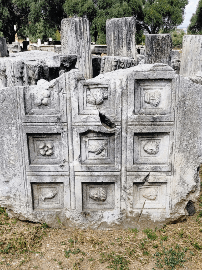Coffers at the Temple of Hekate at Lagina.