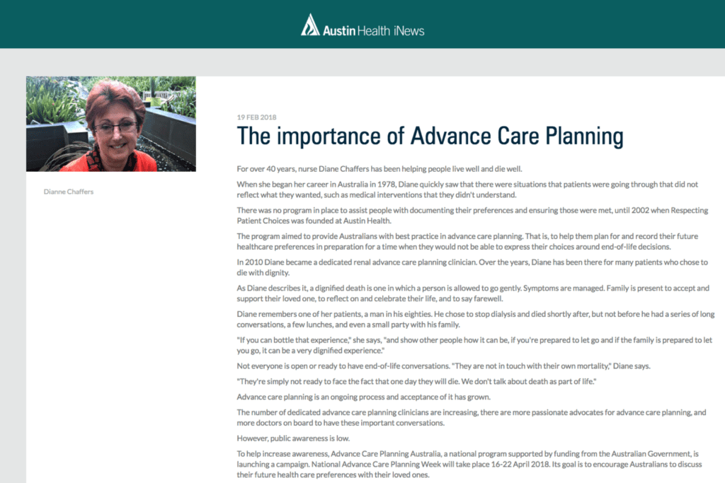 Article from Austin Health iNews.