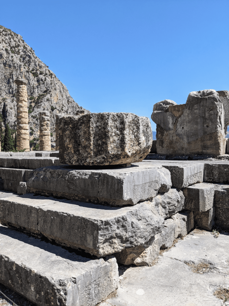 The Temple of Apollo, Delphi.