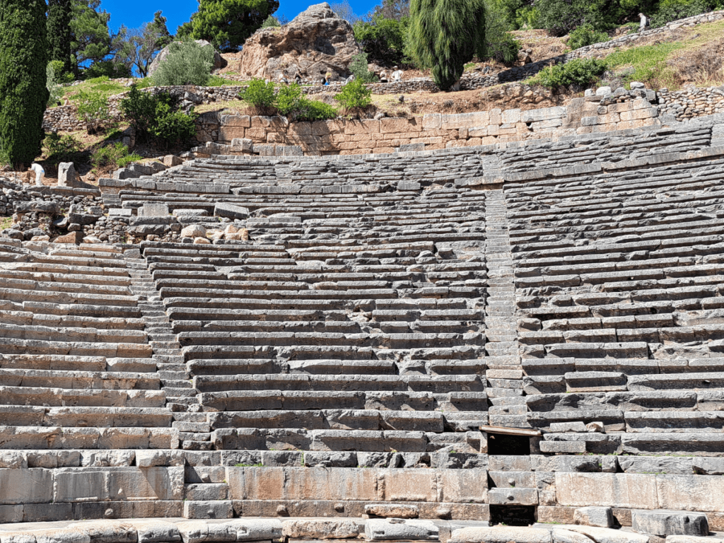 The ancient theatre at Delphi.
