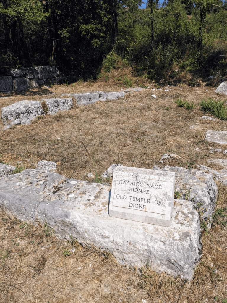 The Old Temple of Dione at Dodona.