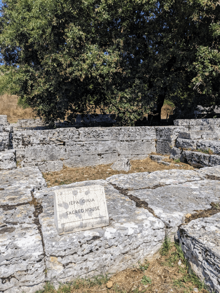 The foundations of the Temple of Zeus.