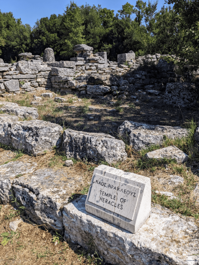 The Temple of Heracles at Dodona.