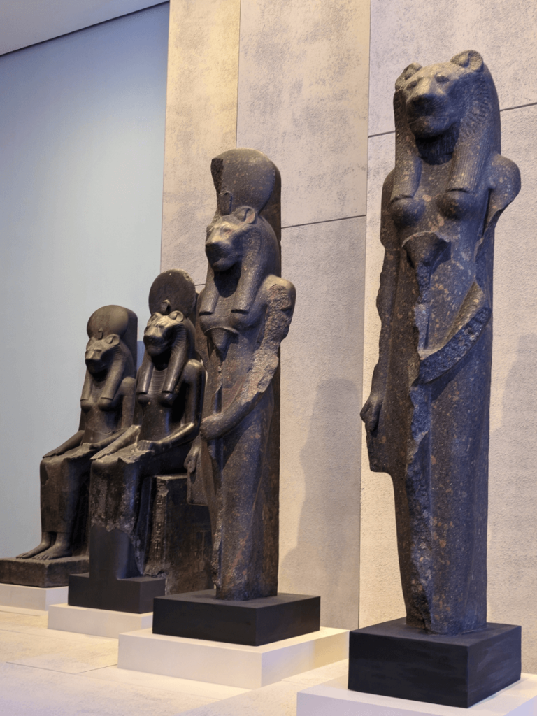 Statues of the goddess Sekhmet.
