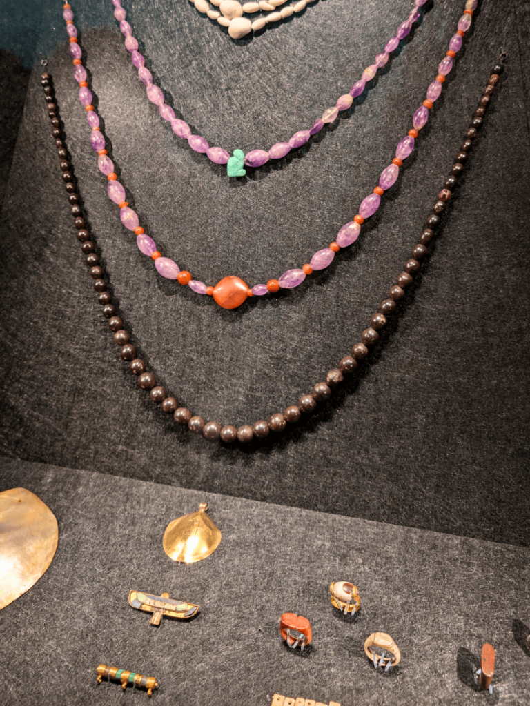 Ancient Egyptian jewellery.