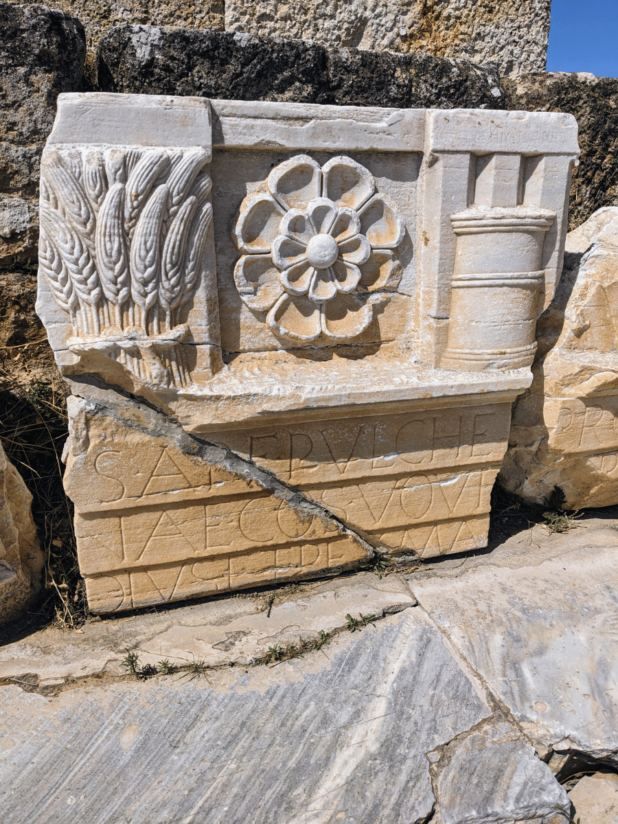 The archaeological site of Eleusis.