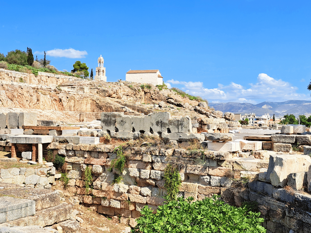 The archaeological site of Eleusis.