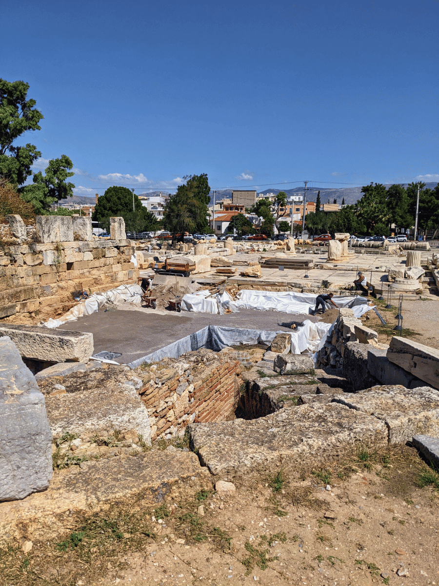 The archaeological site of Eleusis.