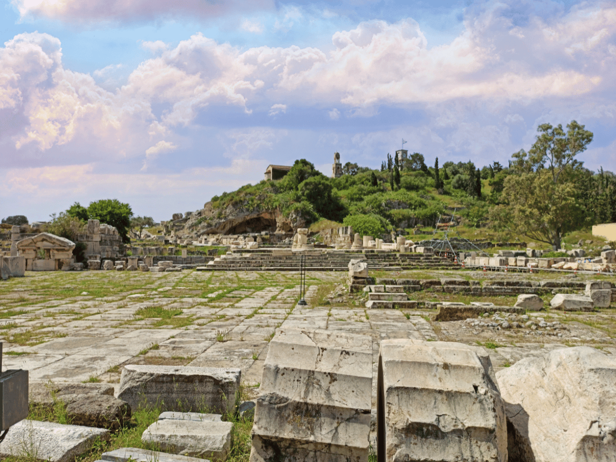 The archaeological site of Eleusis.