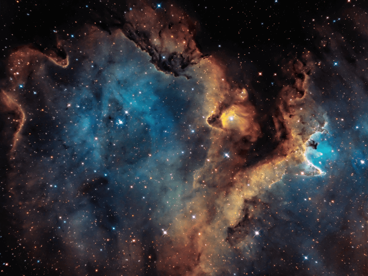 Astral photo of a galaxy.