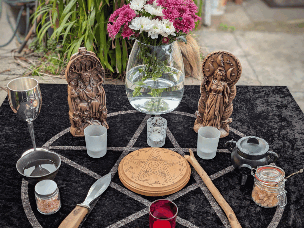 Wiccan altar.