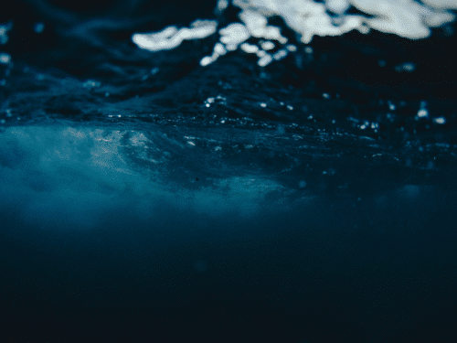 Under the ocean.