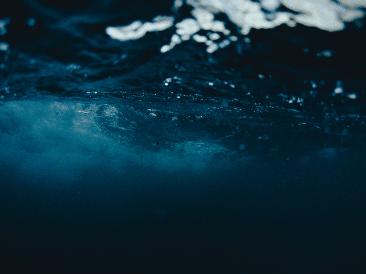 Under the ocean.